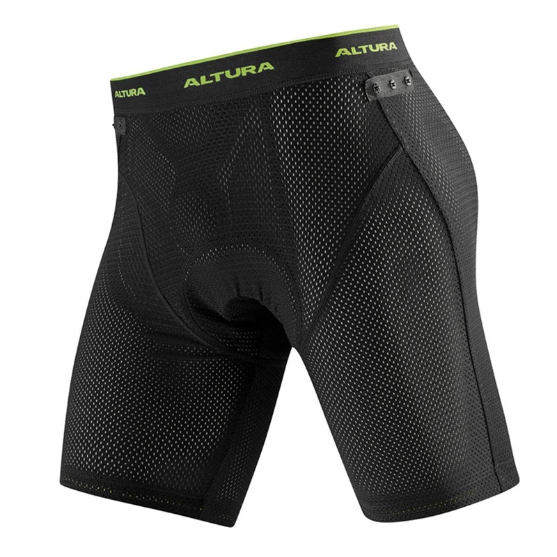 Altura Hammock Padded Shorts|L|XL|Black W/ Lime Trim