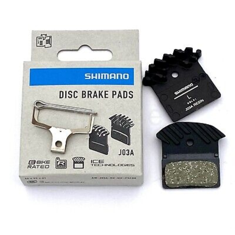 Shimano Disc Brake Pads J03A – RESIN PAD W/FIN & SPRING