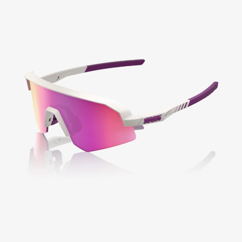 100% Slendale SL Sunglasses|Matte Chalk- Purple
