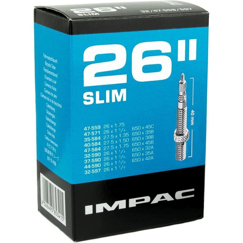 Impac 26 Slim Inner Tube 32/47-559/597 40mm Schrader