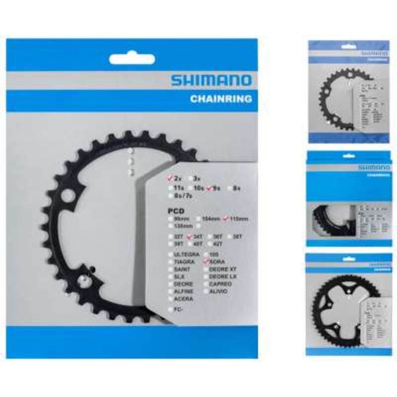 Shimano Chainring Sora FC-R3000 Sora 9s Double Inner 34T-MP for 50-34T