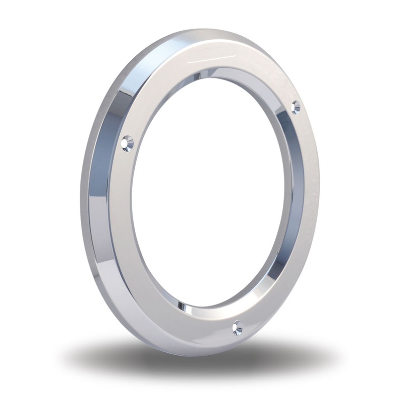 4 Chrome Plastic Bezel without Visor