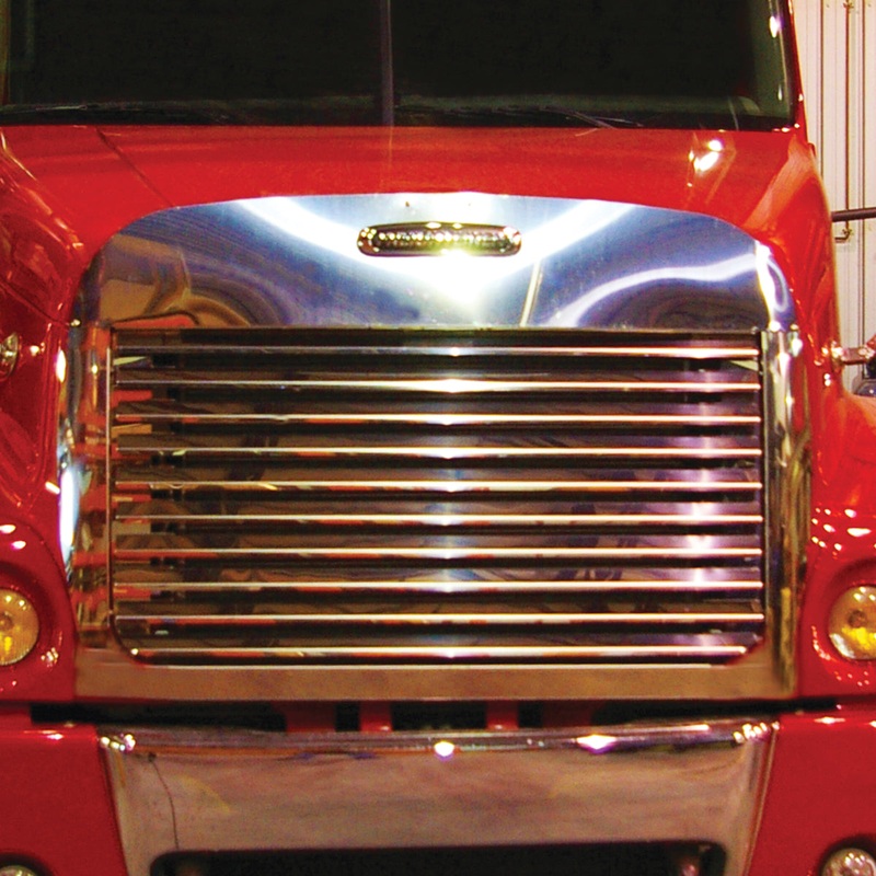 Freightliner Century Class Hoodshield Bug Deflector Louvered Grill & Surround Kit-10 Bars (2005+)
