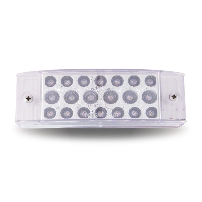 2 X 6 Clear Red Trailer LED (20 Diodes)