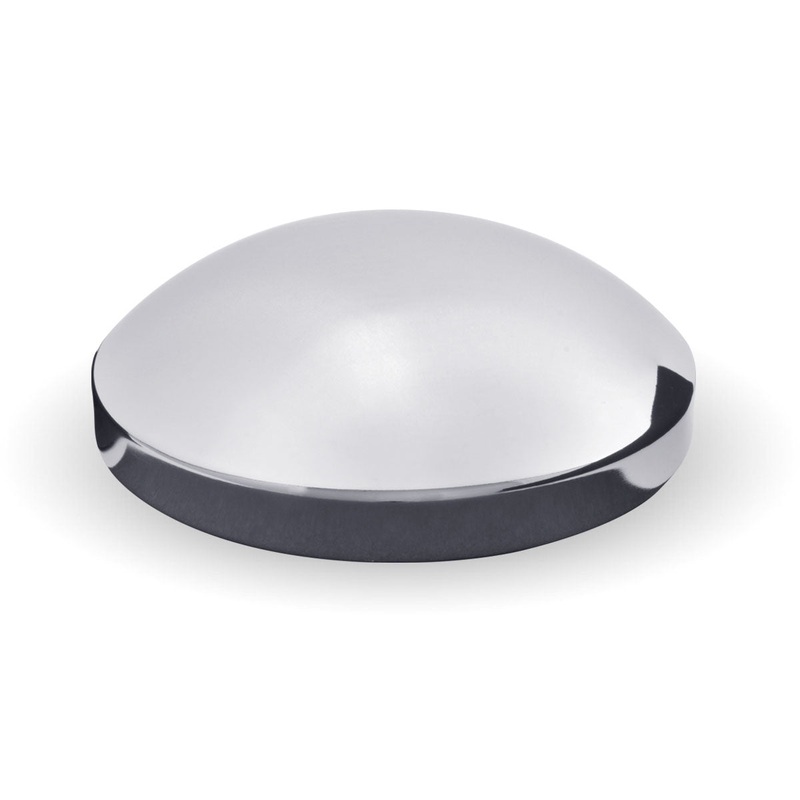 Chrome Metal Rear Hubcap with 7 1/2 Diameter & 9/16 Studs