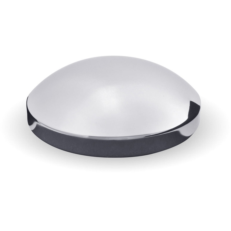 Chrome Metal Rear Hubcap with 8 Diameter & 5/8 Studs