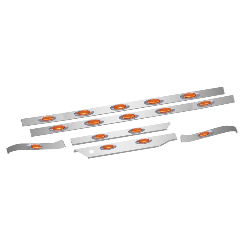 Kenworth T680 Cab, Sleeper & Extension Panel Kit with 16 G4 LEDs – With Block Heater Hole (2013+)