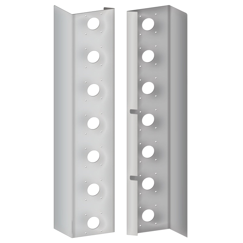 Kenworth W900 15 Premium Flangeless Can Front Air Cleaner Light Bar with 14 Slotted Light Holes (2010+)