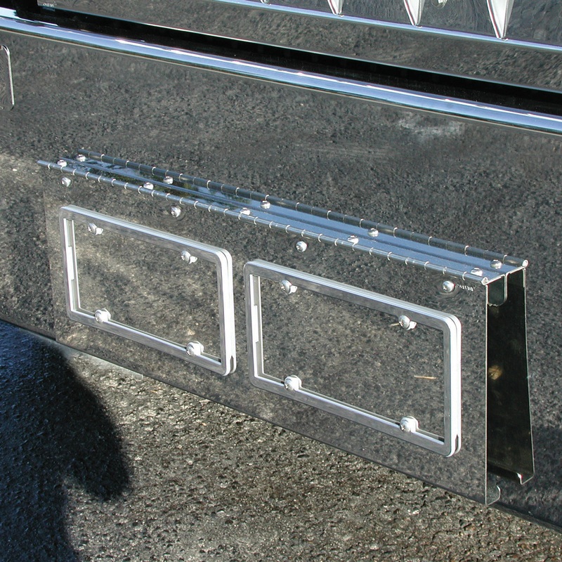 Kenworth W900 Texas Style Bumper Swing Plate – 2 License Plates