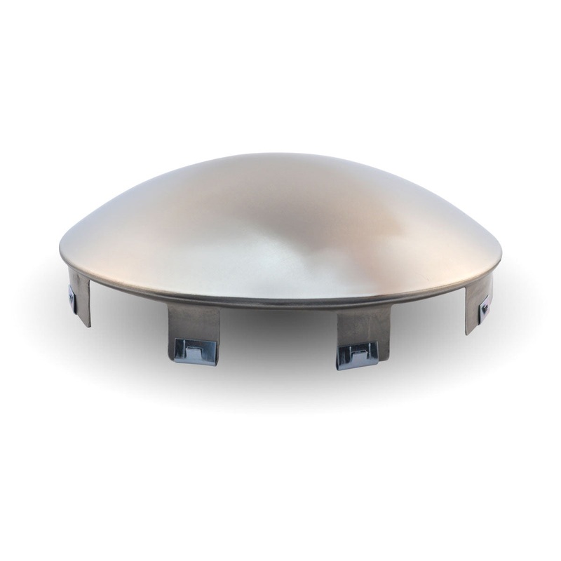 Stainless Steel Front Hubcap with 6 Universal Notches (Replaces 4, 5 and 6 Notch Hubcaps)