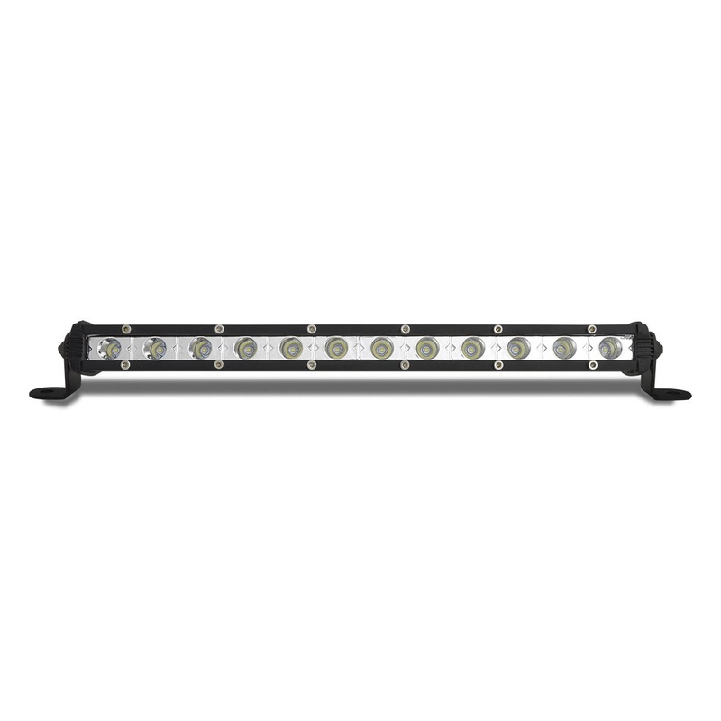 12 Single Row Spot/Flood Worklight Bar – 2520 Lumens (12 Diodes)