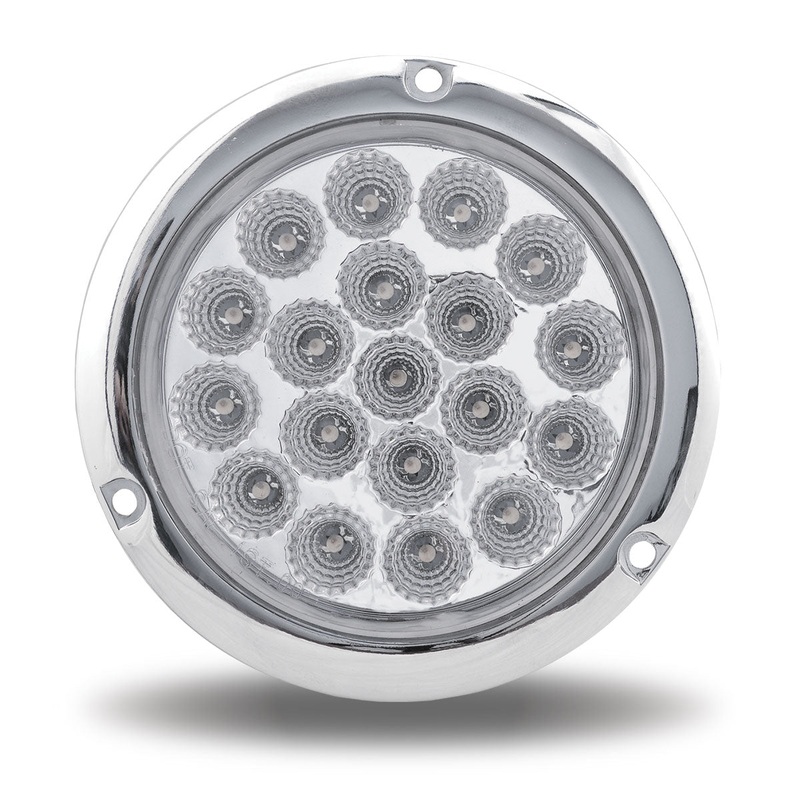 4 Dual Revolution Flangemount Red/Purple LED