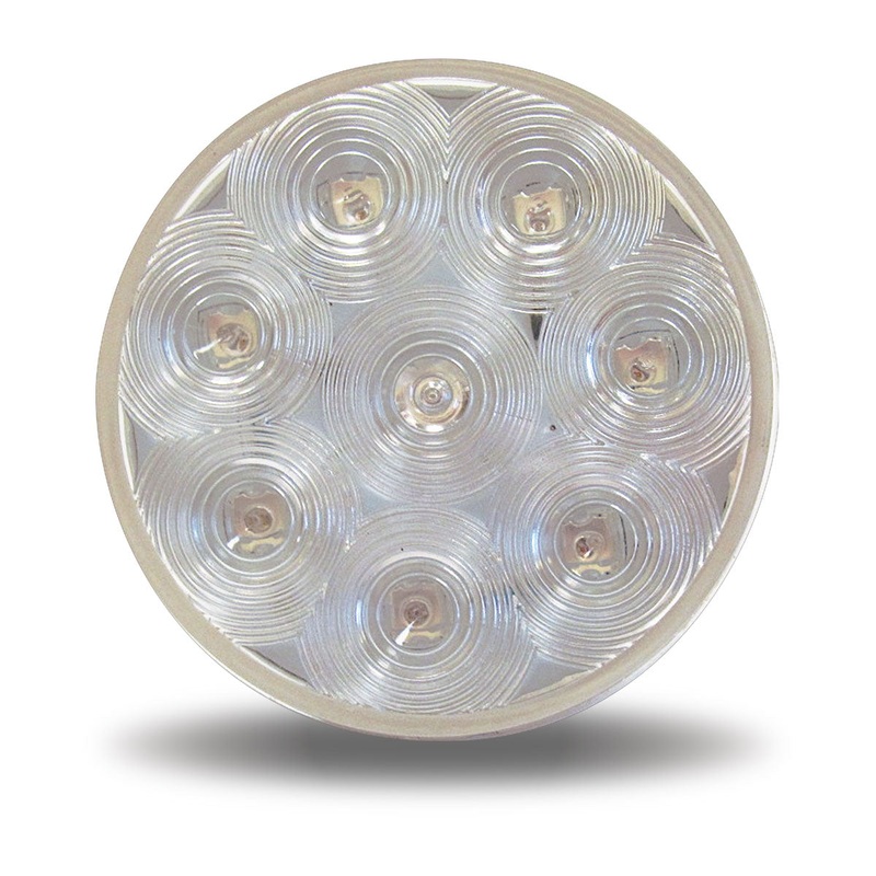 4 Round STT Clear Red