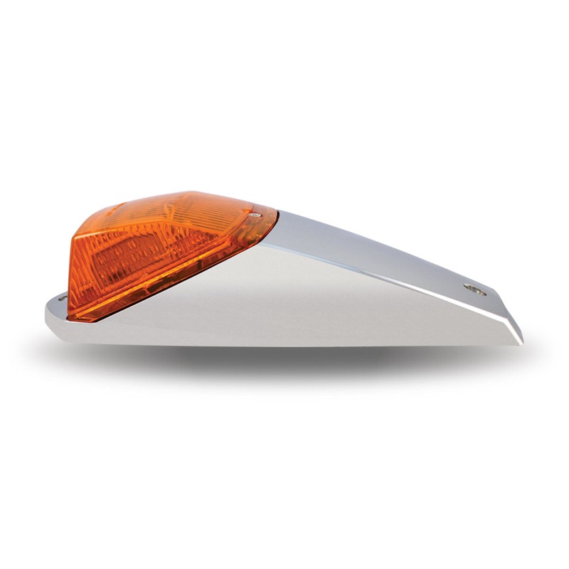 AMBER MARKER LED SQUARE CAB LIGHT WITH HOUSING