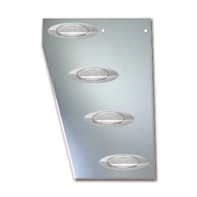 Peterbilt 379 Cowl Panel with 8 Clear G4 LEDs