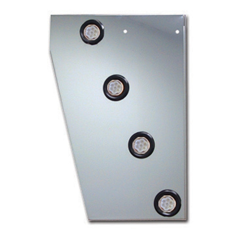 Peterbilt 379 Cowl Panel with 8 X 2 Clear LEDs & Bezels