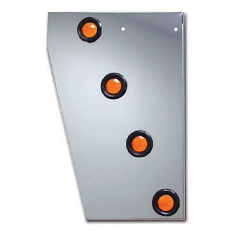 Peterbilt 379 Cowl Panel with 8 X 2 LEDs & Bezels