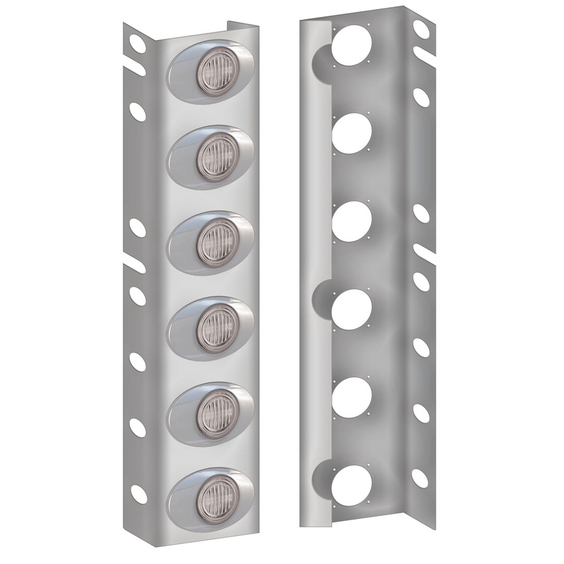 Peterbilt 379 Front Air Cleaner Light Bar with 12 Clear G2 LEDs