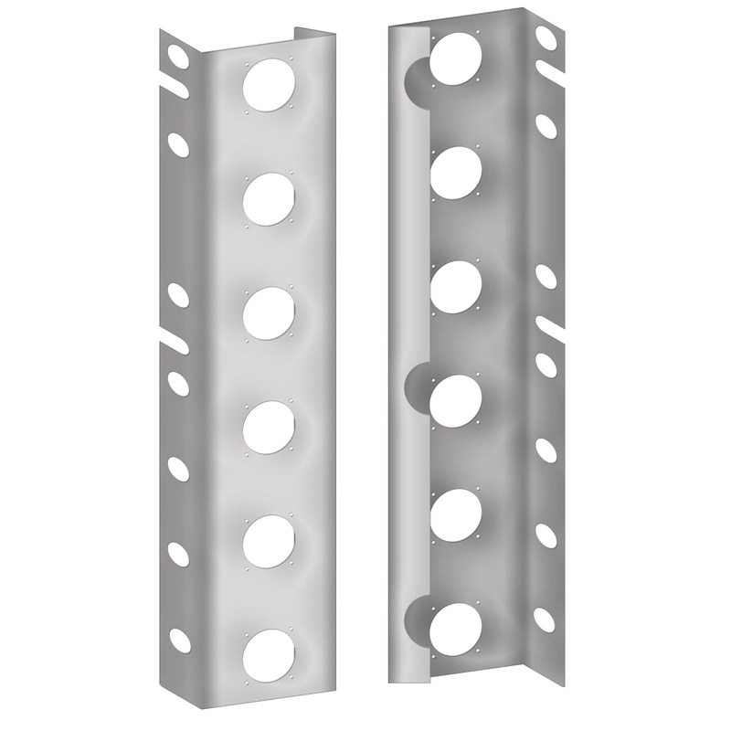 Peterbilt 379 Front Air Cleaner Light Bar with 12 Slotted Light Holes