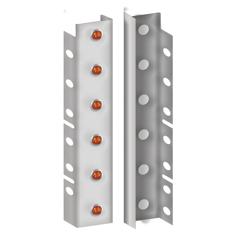 Peterbilt 386-388-389 Premium Can Front Air Cleaner Light Bar with 12 Button LEDs (2010+)