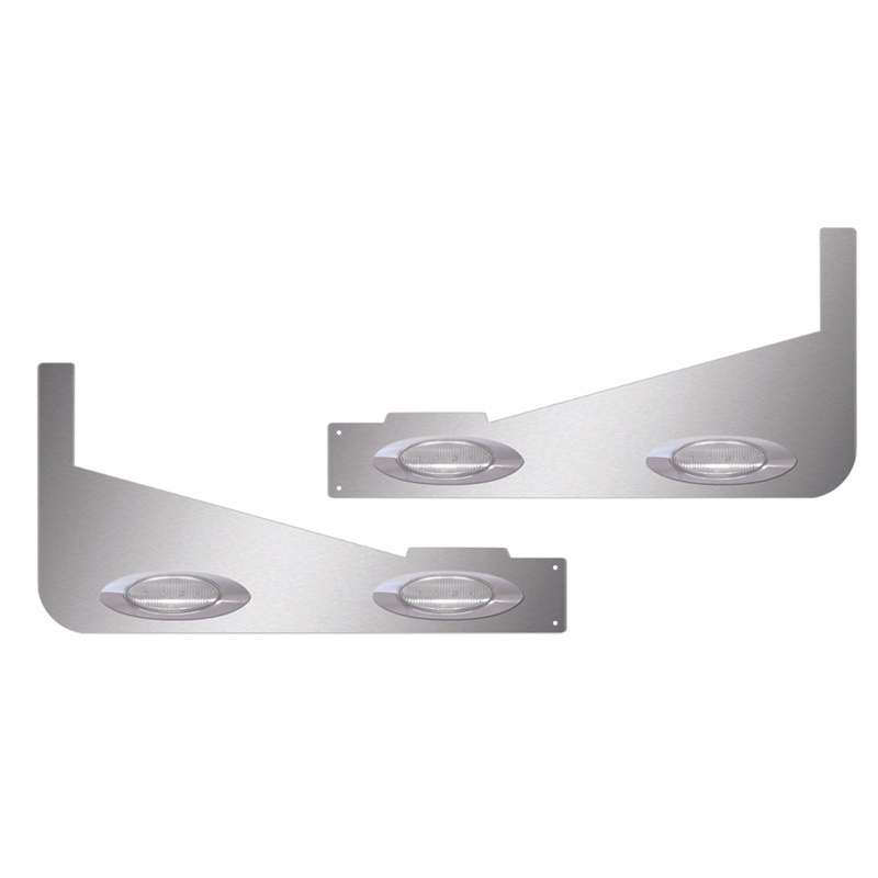 Peterbilt 389 63 Sleeper Extension Panel with 6 Clear G4 LEDs (2014+)