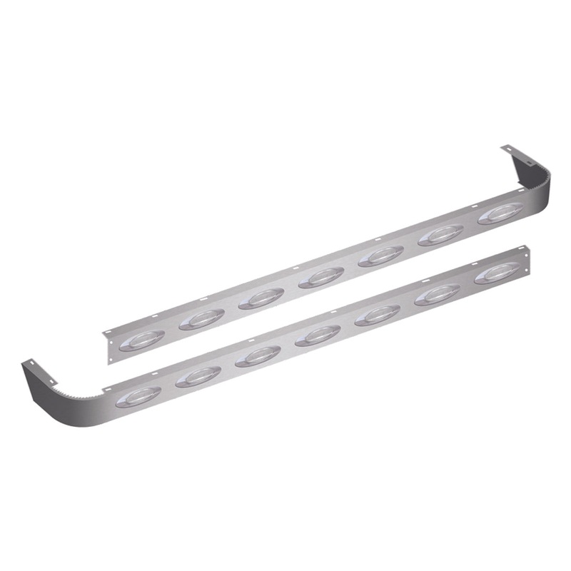 Peterbilt 389 63 Sleeper Panel for Extender with 14 Clear G4 LEDs (2014+)