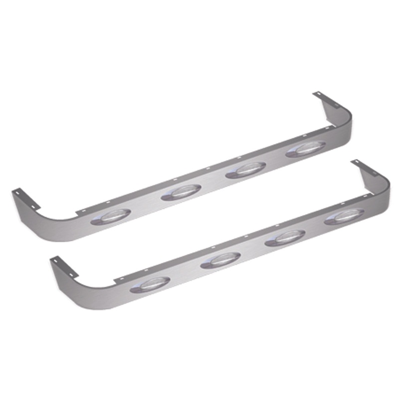 Peterbilt 389 63 Sleeper Panel without Extender with 8 Clear G4 LEDs