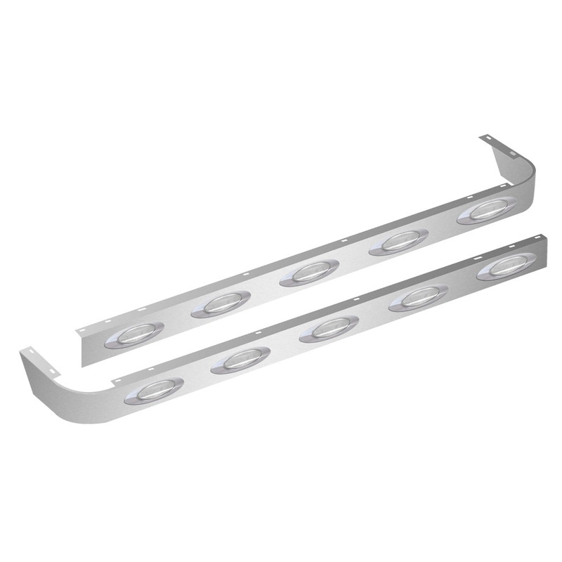 Peterbilt 389 70 Sleeper Panel for Extender with 10 Clear G4 LEDs