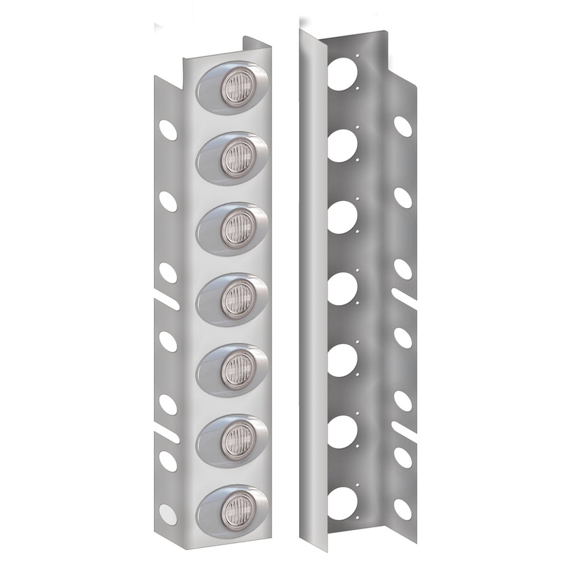 Peterbilt 389 Premium Front Air Cleaner Light Bar with 14 Clear G2 LEDs (2010+)