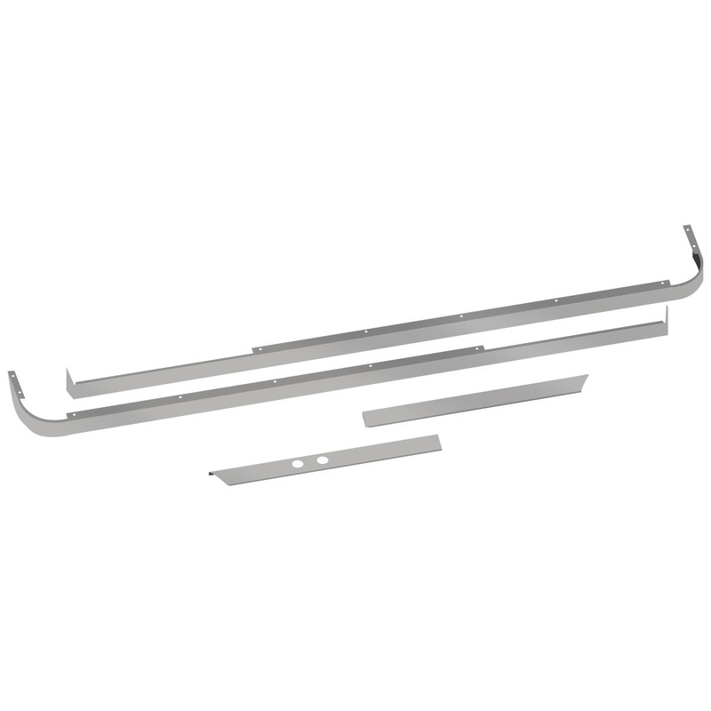 Peterbilt 579 Blank Cab, 80 Sleeper & Extension Panel Kit for Short Hood Models & Cab Exhaust – 2 Blockheater Holes