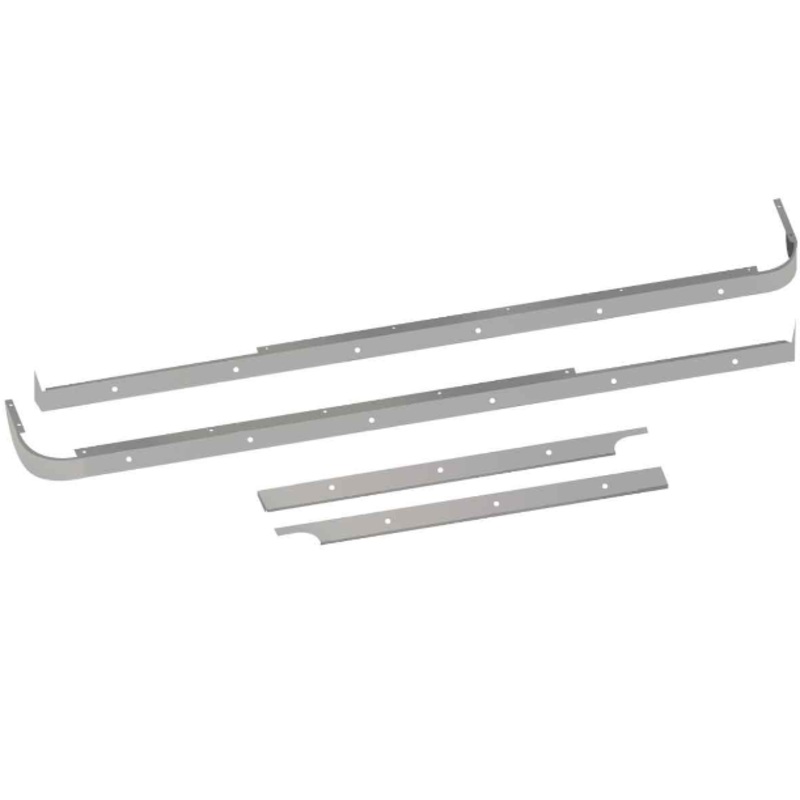 Peterbilt 579 Cab, 72 Sleeper & Extension Panel Kit for Long Hood Models & Cab Exhaust with 18 Slotted Light Holes – No Blockheater Hole