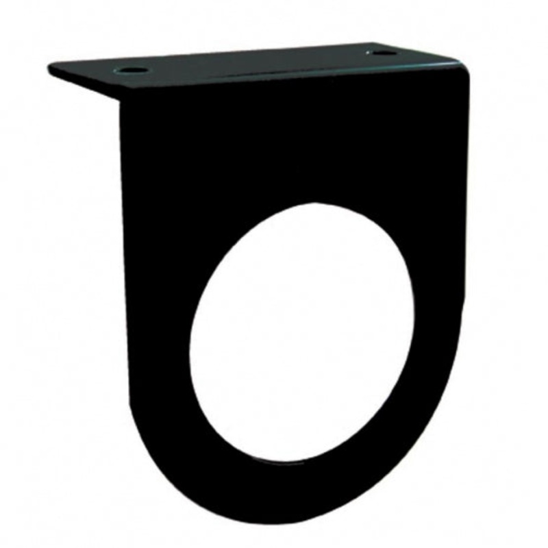 2 1/2 Black Light Bracket w/ Flange – 1 Hole
