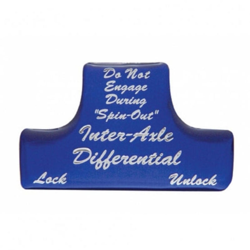 Axle Differential Switch Guard Sticker Only – Blue