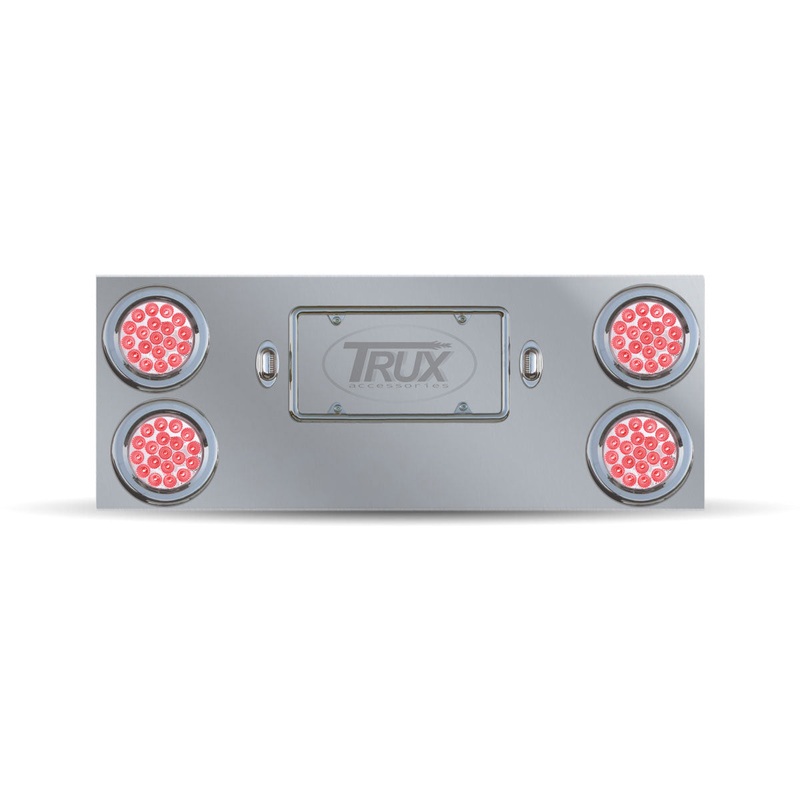 Rear Center Panel with 4 x 4 (Red & Back-Up) & 2 License Light LEDs