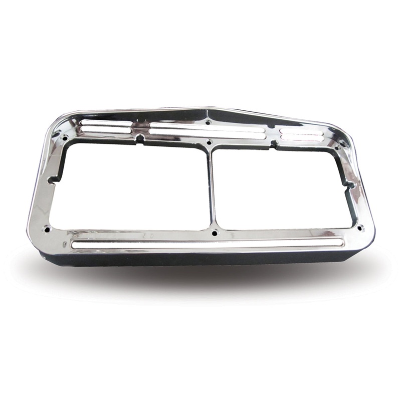 Universal Rectangular Flatline Headlight Bezel – White