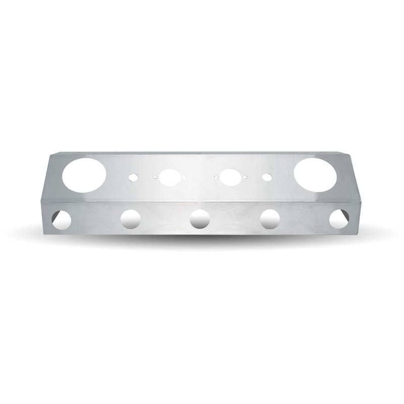 Universal Trailer Service Box with 2 x 4 & 5 x 2 Round Light Holes with Open Back