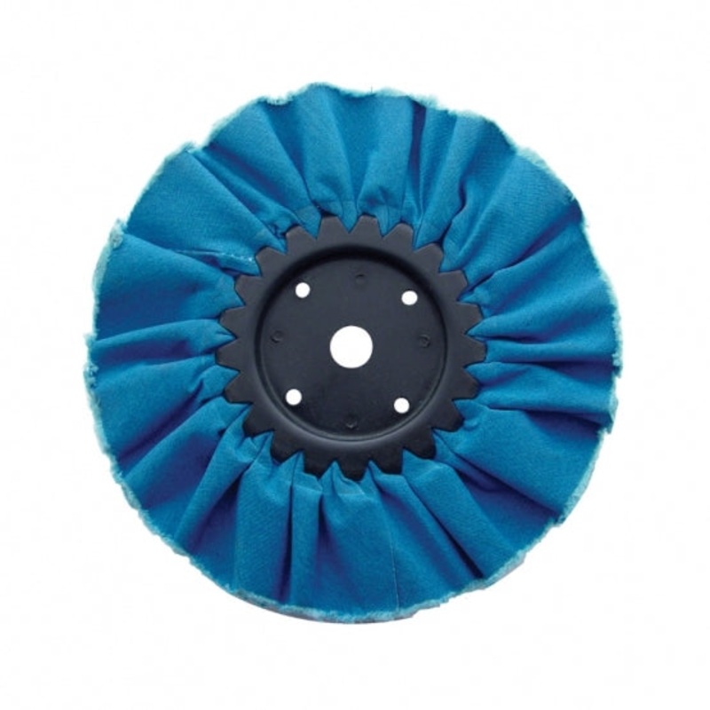 6 Blue Treated Airway Buff – 5/8 & 1/2 Arbor