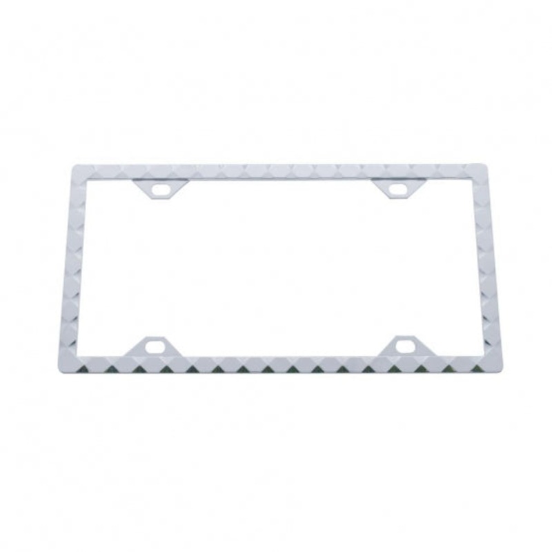 Chrome Diamond License Frame