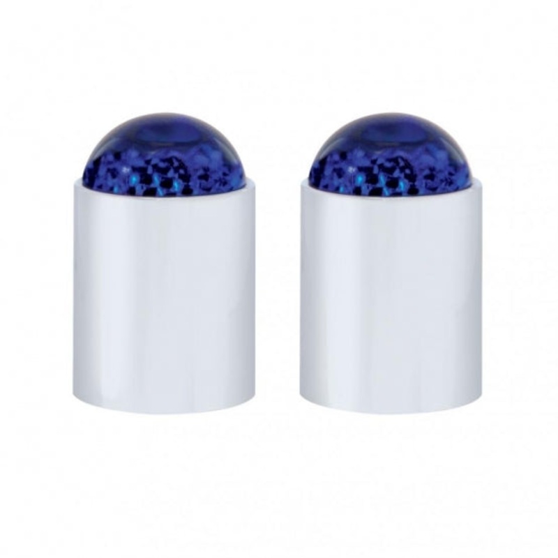 Chrome Top Base w/ Dome Lens – Blue