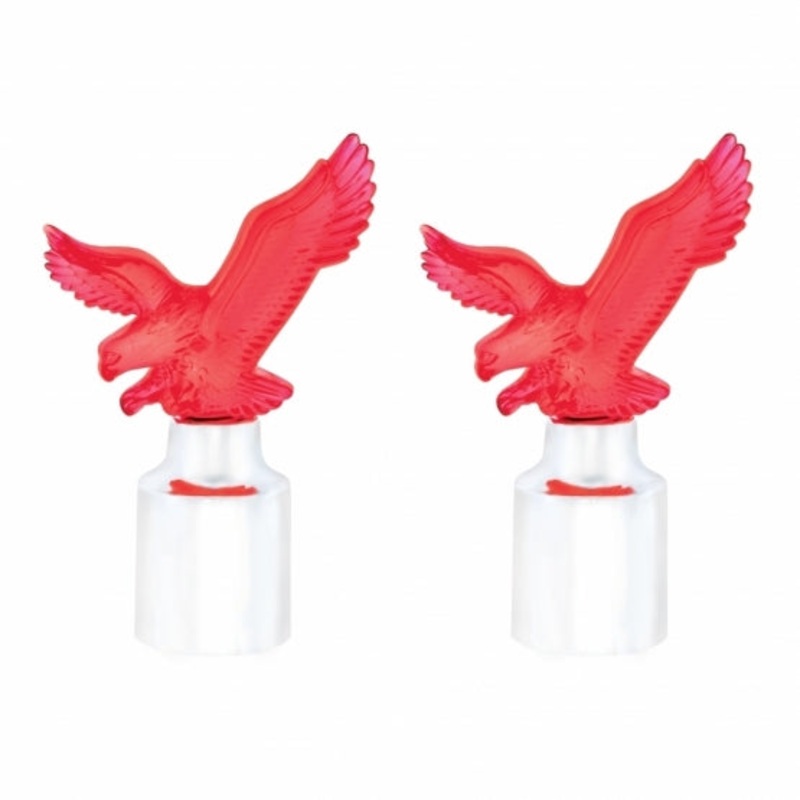 Chrome Top Base w/ Eagle – Red