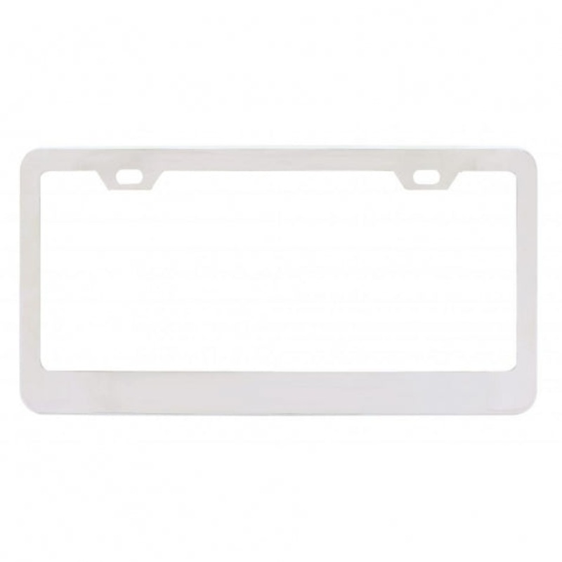 Chrome Wide Bottom 2 Hole License Plate Frame