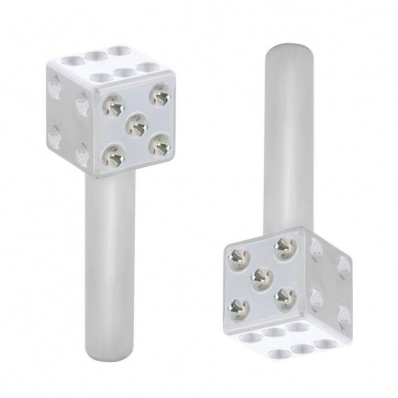 Dice Door Lock – Chrome