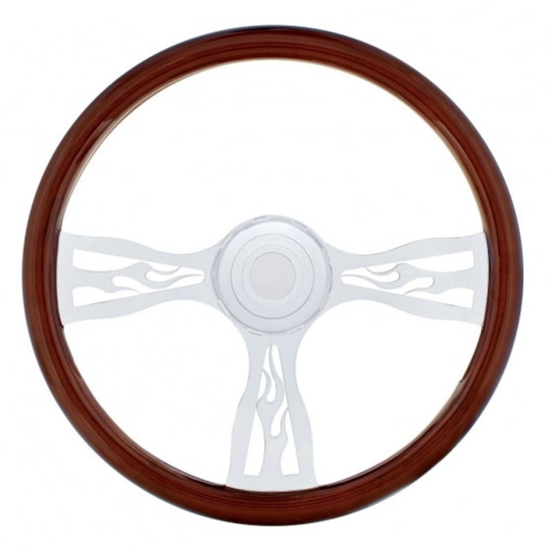 18 Flame Steering Wheel – Peterbilt 98+, Kenworth 01+