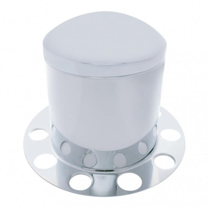 Dome Stainless Rear Axle Cover 3 Piece Kit – Aluminum Wheel