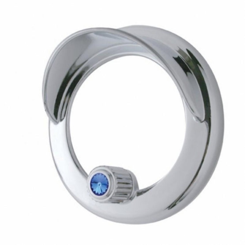 Freightliner Clock Bezel w/ Visor – Blue Diamond