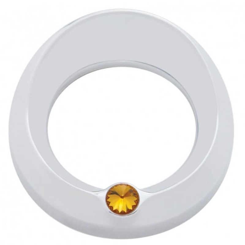 Freightliner/Peterbilt Signature Speed/Tachometer Gauge Cover w/ Visor – Amber Diamond