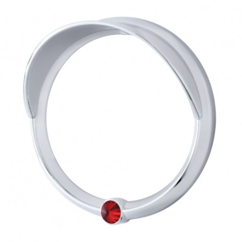 Freightliner Signature Speed/Tachometer Gauge Cover w/ Visor – Red Diamond