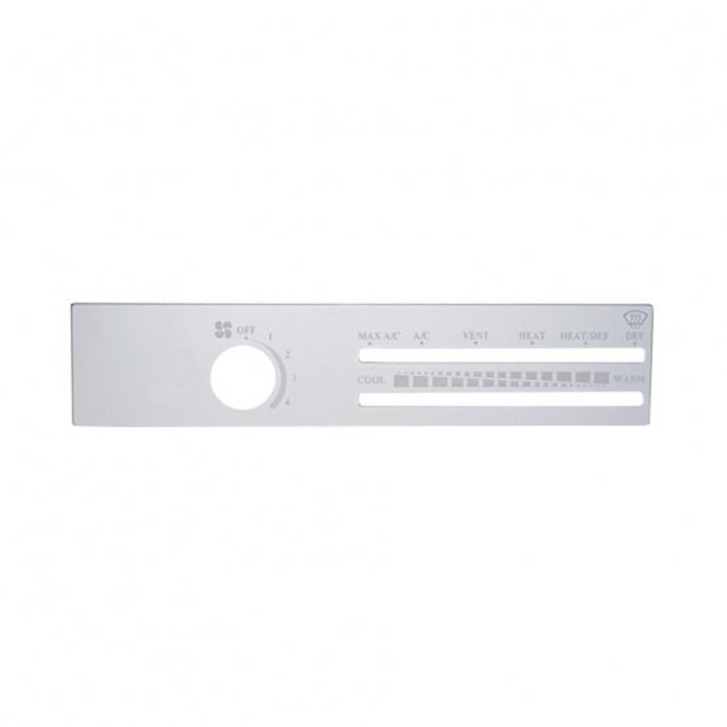 Freightliner Stainless A/C Control Plate