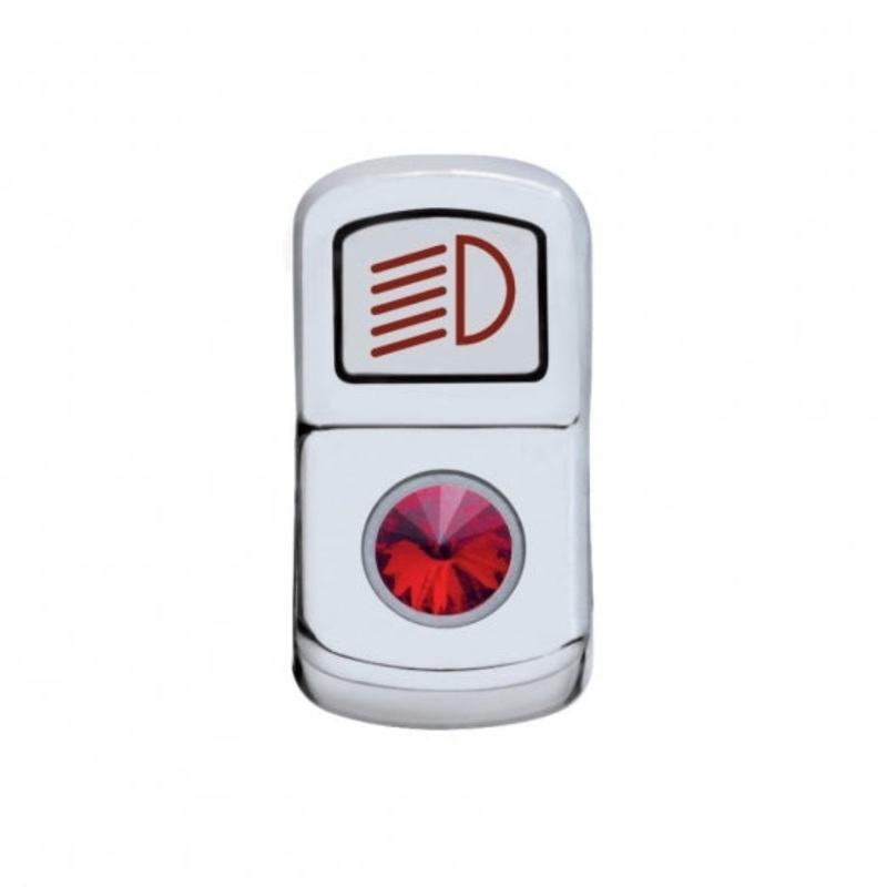 Headlight Rocker Switch Cover – Red Diamond