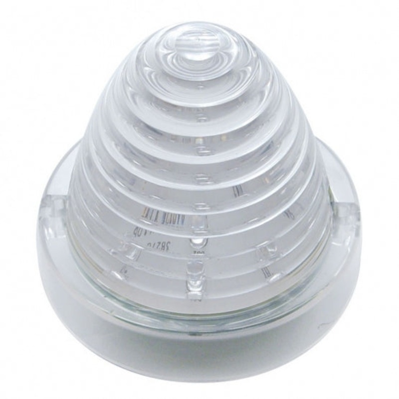 13 LED Beehive Truck-Lite Style Cab Light – Amber LED/Clear Lens